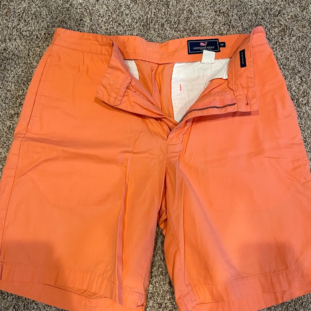 Mens - Vineyard Vines - Orange - Club Shorts - Size 34